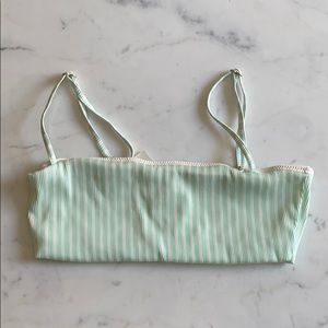 L*Space ribbed rebel top. Mint green. medium